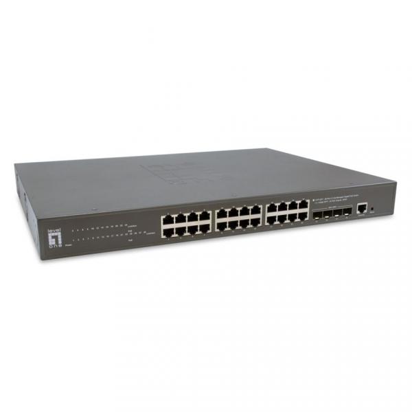 Level One GTP-2871 28-porttinen L3 Lite hallittava gigabitin PoE-kytkin