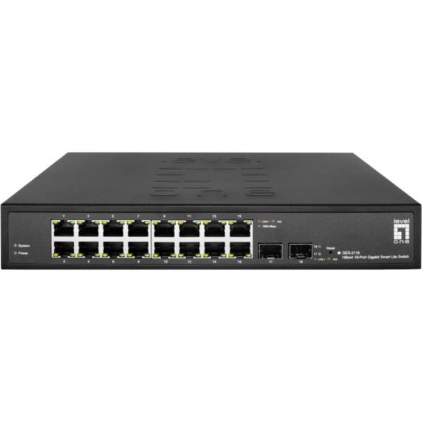 LevelOne GES-2118 Hilbert 18-Port Gigabit Smart Switch