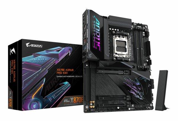 GIGABYTE Mainboard X870E AORUS PRO X3D - ATX - Socket AM5 - AMD X870E
