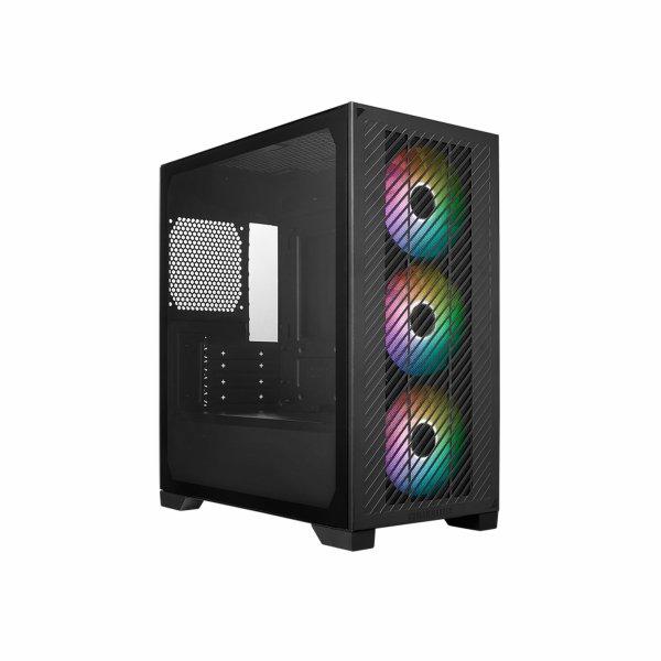 Cooler Master Elite 301 ARGB PC, Mini-kotelo, mATX, Tempered Glass - musta