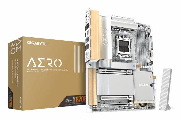 GIGABYTE X870E AERO X3D WOOD AMD X870E Sokkel AM5 ATX