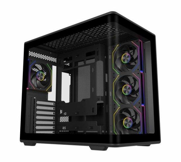 Cooler Master E600-KGNN-S01 Tempered Glass Panoramic Panel- Full curved, 4 x ARGB fans, supports