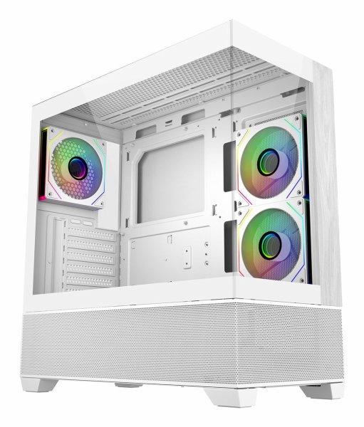 Cooler Master E690-WHNN-S00 270 Full-View Tempered Glass with Seamless Bevel Design, Natural wood