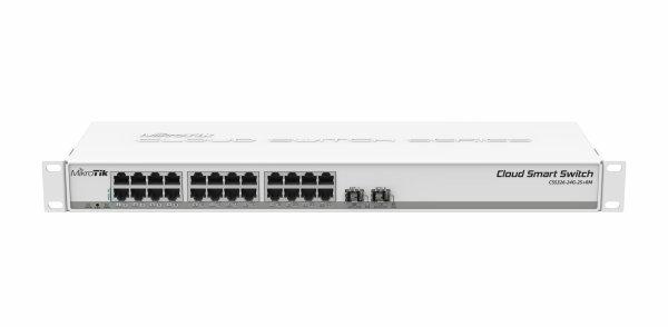 MikroTik CSS326-24G-2S+RM SwOS 24xGig LAN, 2xSFP+ 1.25/10GbE, Rack 19"