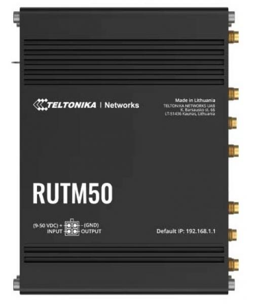 TELTONIKA RUTM50 IOT ROUTER DUAL SIM 5G, 5x Eth RJ45, AC WIFI, FCC ONLY
