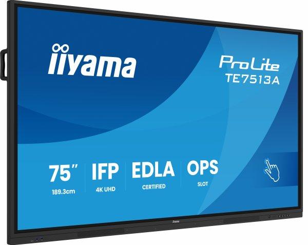 iiyama 75 UHD IR 40P Touch AG with Interactive Android OS