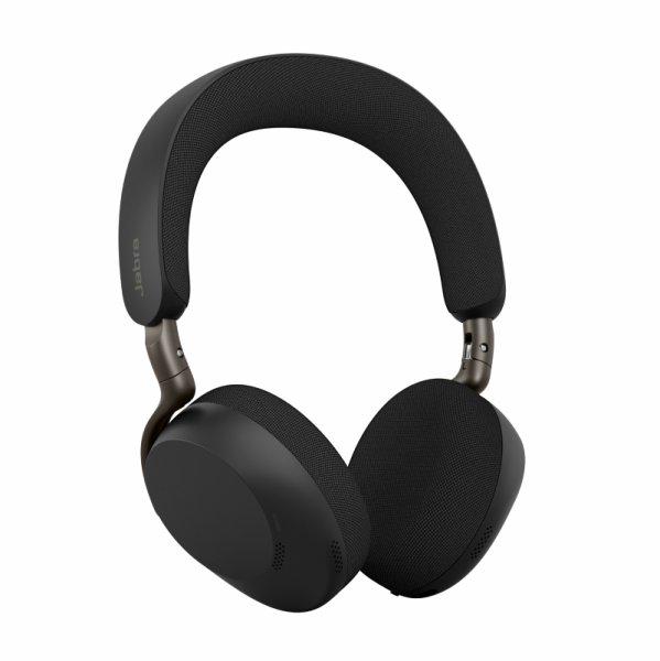 Jabra Evolve3 75 UC - Kuulokkeet + mikrofoni - korvien päällä - Bluetooth - langaton - aktiivinen melunpoisto - USB-C Bluetooth-sovitin - melua vaimentava - musta - UC-sertifioitu