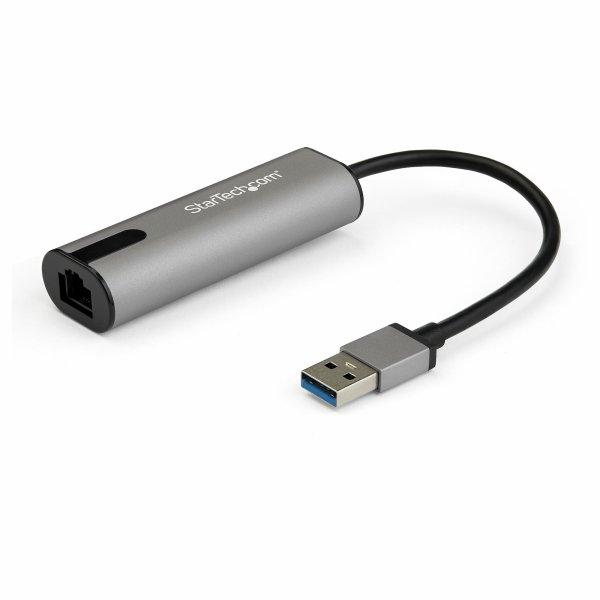 StarTech.com 2.5GbE USB A to Ethernet Adapter, NBASE-T NIC, USB 3.0 Type A 2.5 GbE /1 GbE Multi Speed Gigabit Network, USB 3.1 Laptop to RJ45/LAN, Lenovo X1 Carbon, HP EliteBook/ ZBook - Type-A to Ethernet (US2GA30) - Verkkosovitin - USB 3.0 - 10 Mb