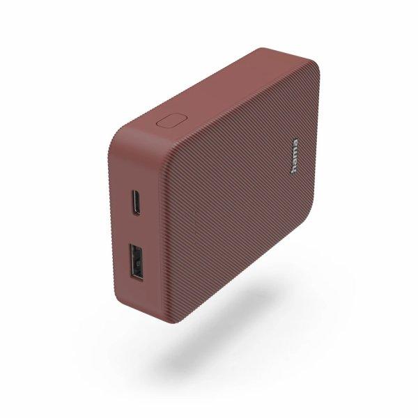HAMA Powerbank Colour 10 10000mAh USB-C+USB-A Red