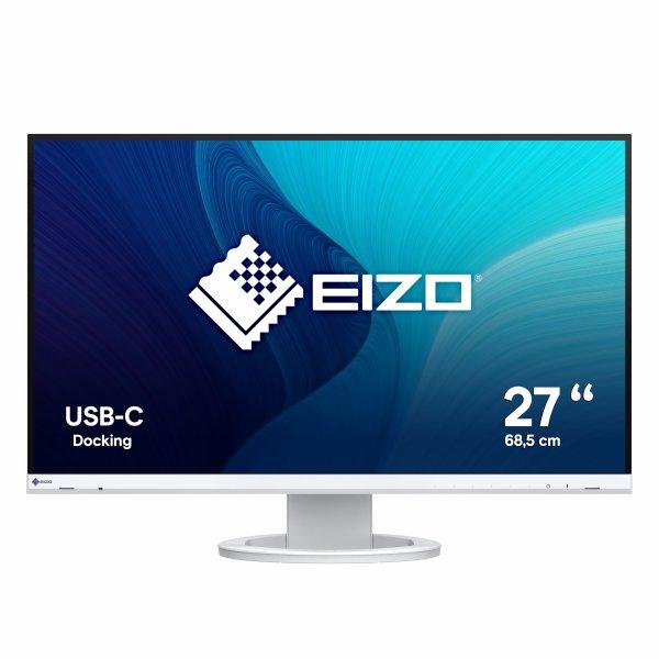 EIZO FlexScan EV2720S-WT - FlexStand-telineellä - LED-näyttö - 27 - 2560 x 1440 WQHD - IPS - 350 cd/m² - 15001 - 5 ms - HDMI, DisplayPort, USB-C - kaiuttimet - valkoinen