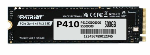 PATRIOT P410 500GB PCIe Gen 4 x4 M.2 SSD
