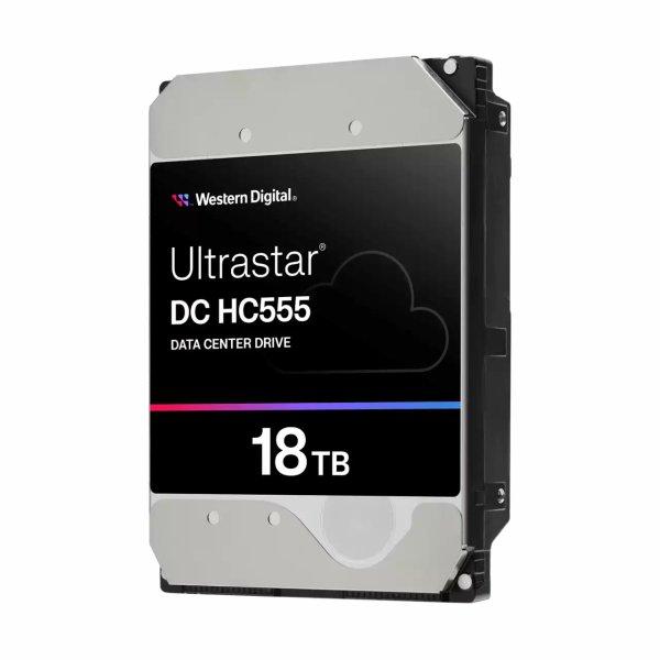 WD Ultrastar DC HC555 - Kiintolevyasema - datakeskus - 18 Tt - sisäinen - 3.5 - SATA 6Gb/s - 7200 kierrosta/min - puskuri 512 Mt