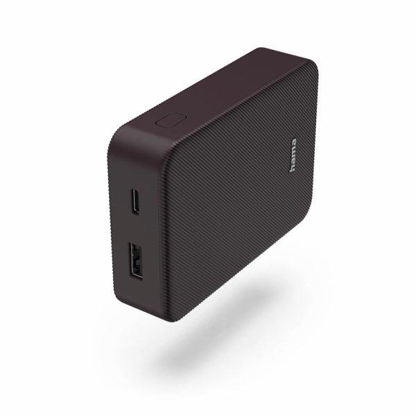 HAMA Powerbank Colour 10 10000mAh USB-C+USB-A Plum