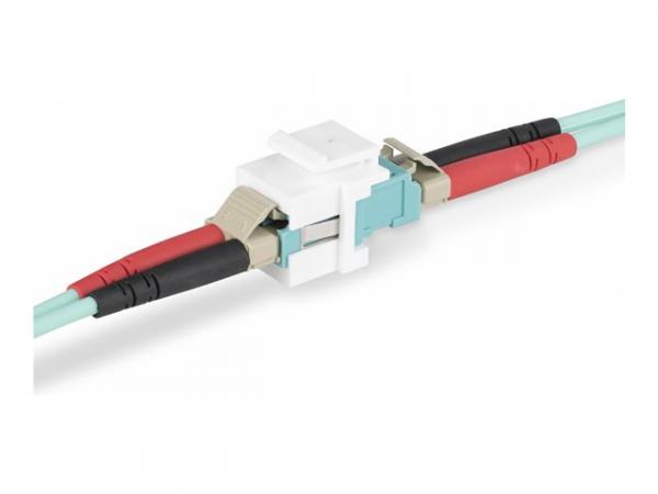 StarTech.com LC to LC Coupler, LC Fiber Coupler, LC/UPC Keystone Jack, Fiber Optic LC Keystone Coupler for Patch Panel - LC to LC Duplex (DMFKSLCLCCOUPLER) - Verkon kytkin - LC single-mode / LC multi-mode (naaras) to LC single-mode / LC multi-mode (n