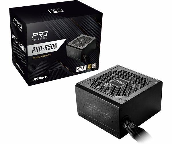 ASRock Pro Series PRO-650G 650W ATX 80+ Gold black