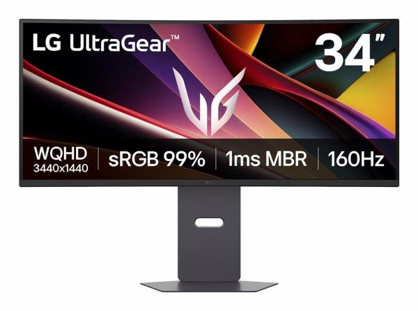 86,4 cm/34 (34401440) LG UltraGear 34G600A-B 219 VA 1 ms (MBR) 160 Hz HDMI 2 DisplayPort FreeSync Premium HDR10 Black