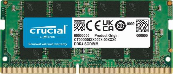 Crucial DDR4 SDRAM 8GB 3200MHz CL22 SO DIMM 260-PIN
