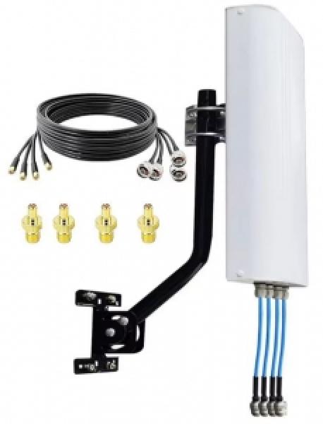 5G 4x4 MIMO 8dBi Outdoor antenna 700-4000M 4x 10m N-SMA