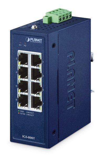 Planet IP30 Compact size 8-Port 10/100/1000T Gigabit Ethernet Switch