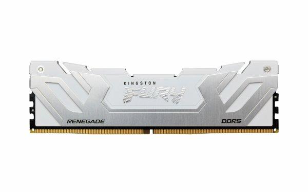 Kingston FURY Renegade - DDR5 - moduuli - 24 Gt - DIMM 288 nastaa - 8800 MT/s / PC5-70400 - CL42 - 1.4 V - kellotettu puskuriton - on-die ECC - white silver