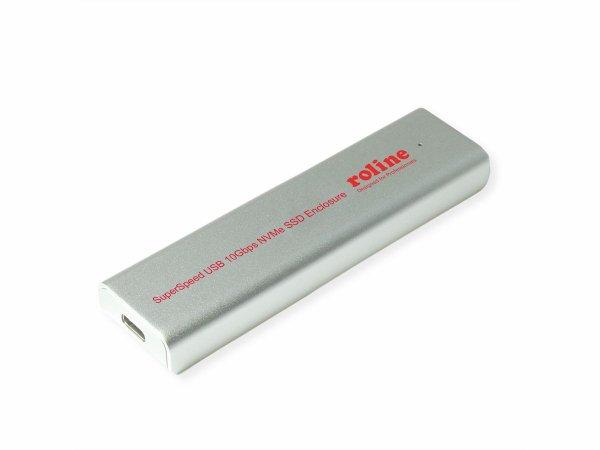 ROLINE Externes SSD-Gehuse, M.2, NVMe zu USB 3.2 Gen 2 Typ C