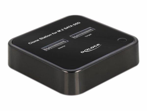 M.2 Docking Station for 2 x M.2 SATA SSD with Clone function