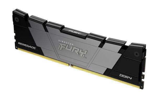 Kingston FURY Renegade - DDR4 - moduuli - 8 Gt - DIMM 288 nastaa - 3200 MT/s / PC4-25600 - CL16 - 1.2 V - puskuroimaton - non-ECC - musta