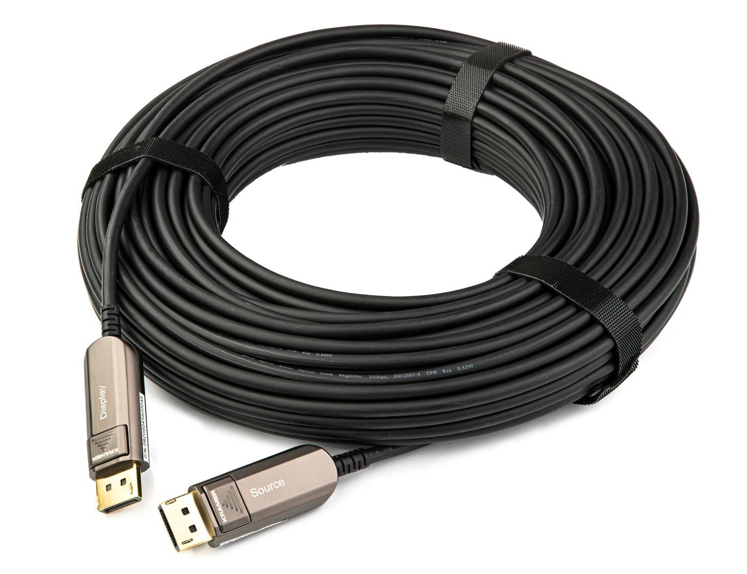 KRAMER CLS-AOCDP/UF-98 FIBER OPTIC LSHF- ULTRA HIGH SPEED DISPLAY PORT CABLE - 98F 30M
