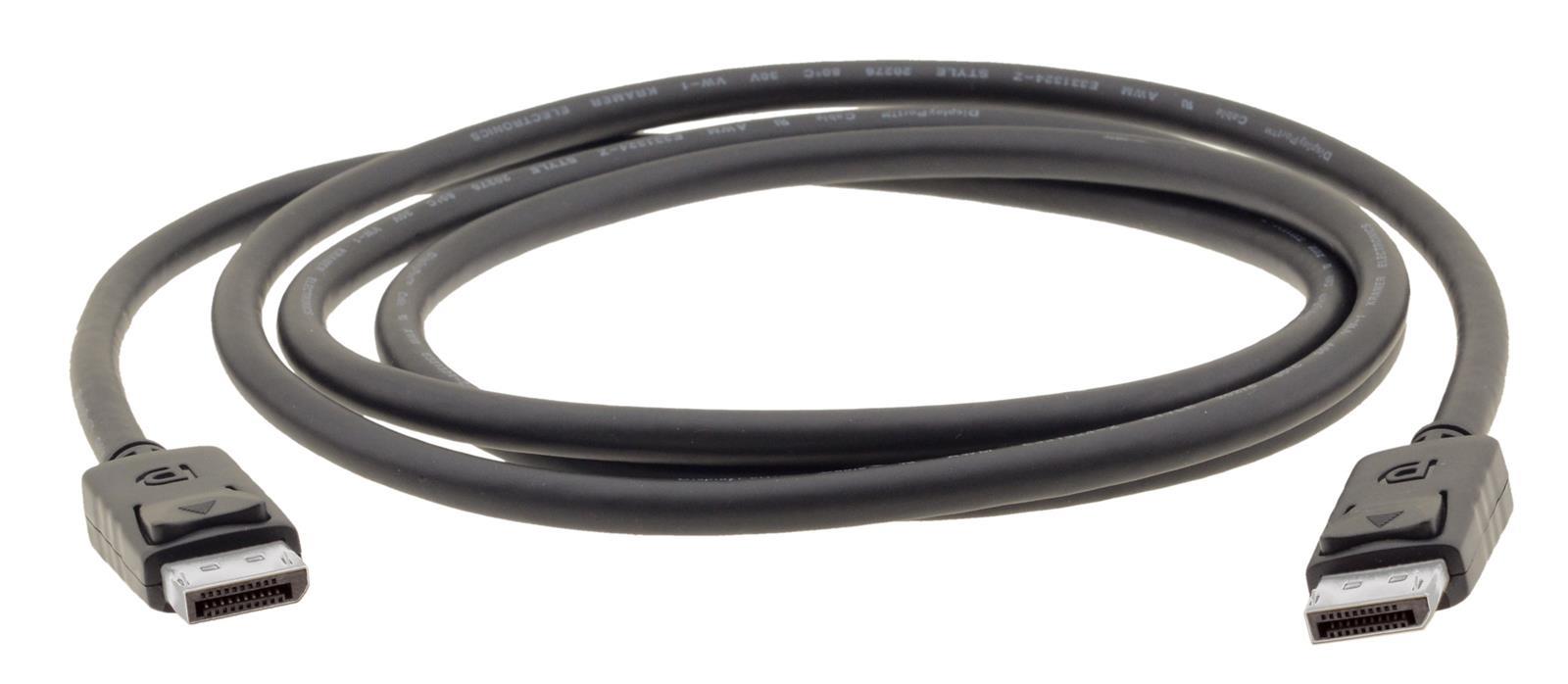 Kramer C-DP DisplayPort - DisplayPort Max 3840x2160 60Hz 444 Svart 1,8m