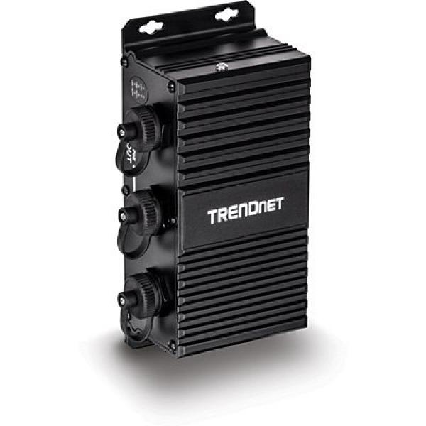 TRENDnet TI-EU120 2-Port UPoE Extender Industrial Outdoor Gigabit