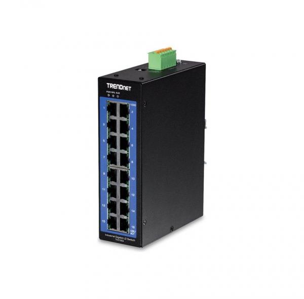 TRENDnet TI-G160i 16Port DIN-Rail Switch Industrial Gigabit L2 Managed