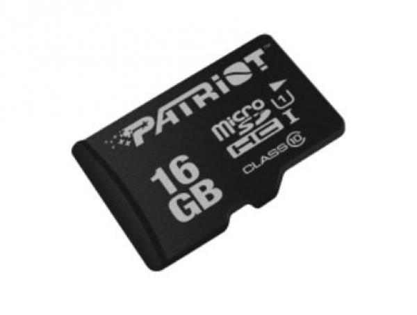 Patriot PSF16GMDC10 LX SERIES MICRO SDXC [16GB, SDA UHS I 3.0, W/O adapter, Black]