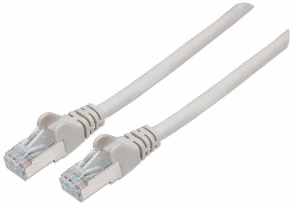 Intellinet Network Patch Cable, Cat6, 3m, Grey, Copper, S/FTP, LSOH / LSZH, PVC, RJ45, Gold Plated Contacts, Snagless, Booted, Polybag - Patch-Kau