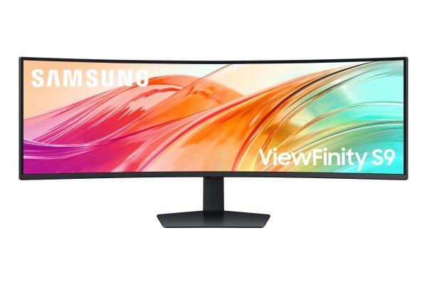 Samsung ViewFinity S9 S49F950UAU - S95UF Series - LED-näyttö - kaareva - USB - 49 - 5120 x 1440 Dual Quad HD 120 Hz - VA - 350 cd/m² - 30001 - DisplayHDR 400 - 5 ms - 2xHDMI, DisplayPort, USB-C - kaiuttimet - musta