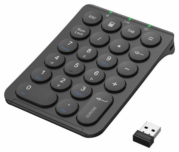 DELTACO langaton numeronäppäimistö 22 näppäintä