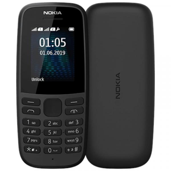 Käytetty NOKIA 105 DS TA-1174 BLACK 2019 peruspuhelin