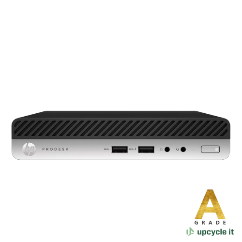 HP ProDesk 400 G4 DM i5-8500T 8GB 256GB Intel UHD Graphics 630 Windows 11 Pro 2år Refurbished A-grade