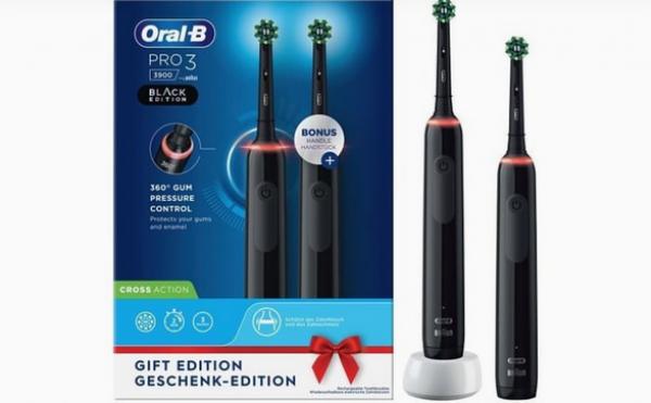 Oral-B PRO 3 3900 Duopack Musta-Musta Edition