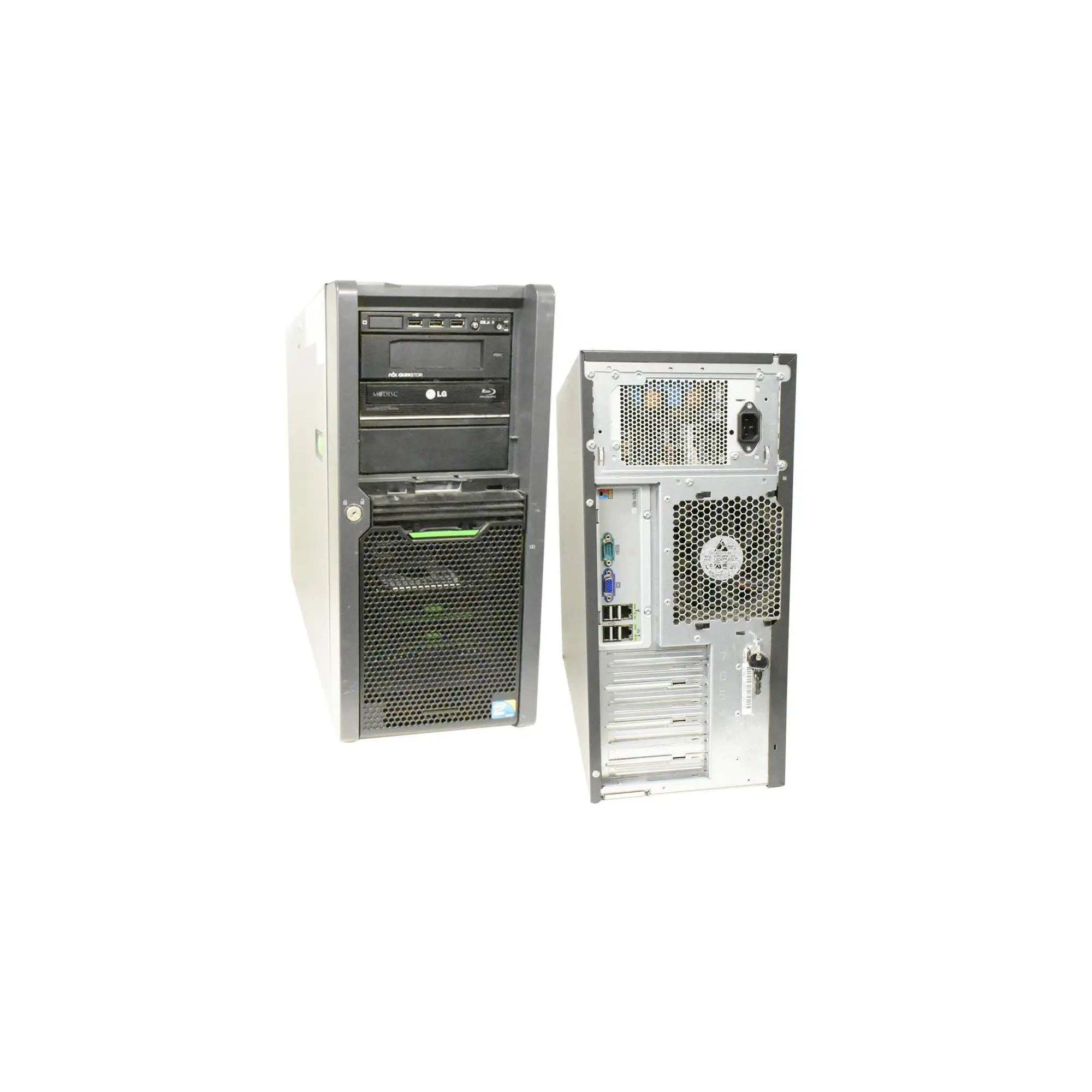 Fujitsu PRIMERGY TX200 S6 Intel Xeon E5620 2.4GHz, 16GB RAM, 500GB SATA HDD, DVD-asema, ei käyttöjärjestelmää