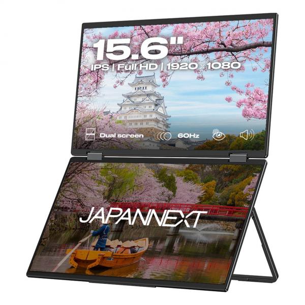 JapanNext FHD Doppelmonitor 39,62cm (15,6)