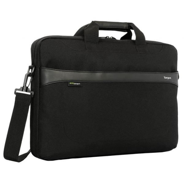 Targus GeoLite EcoSmart Slim Brief - Kannettavan tietokoneen kantolaukku - 17.3 - musta