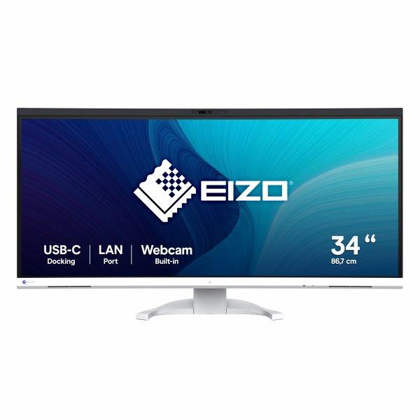 EIZO FlexScan EV3450XC-WT 34 3440 x 1440 (UltraWide) HDMI DisplayPort USB-C  Dockingskrm