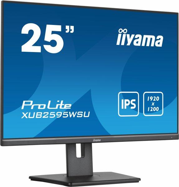 iiyama ProLite XUB2595WSU-B5 25 1920 x 1200 VGA (HD-15) HDMI DisplayPort Pivot Skrm
