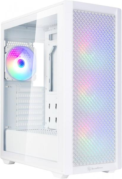 SilverStone SST-FA515XR-WG FARA Midi-Tower, ARGB, tempered glass - valkoinen