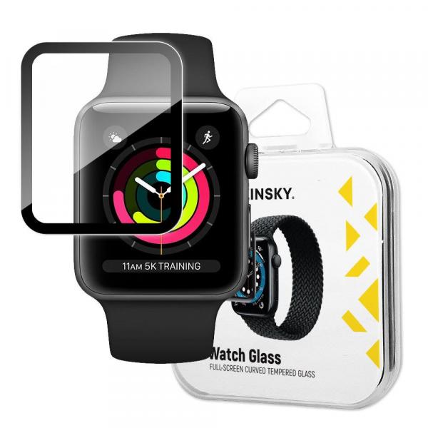 Wozinsky Watch Glass Hybrid Skrmbeskyttelse t/Apple Watch 6/5/4/SE (40mm) Sort