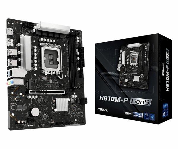 MB ASRock Intel 1851 H810M-P Gen 5