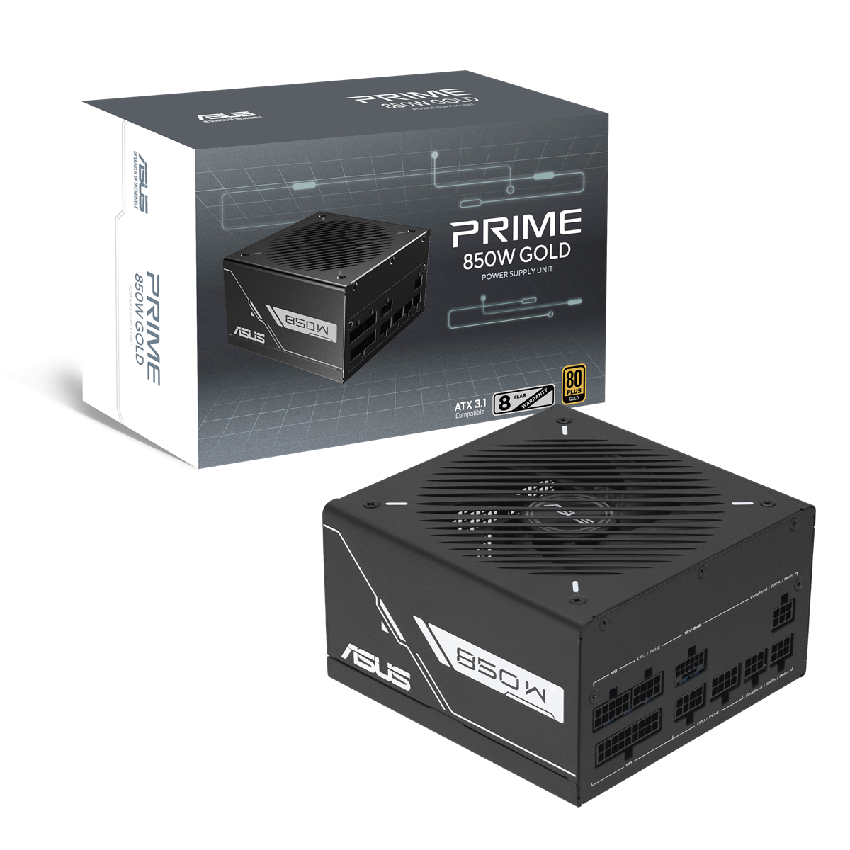 Asus Prime -850G Power Supply Unit 850 W 20+4 Pin Atx Atx Black