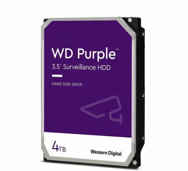 Western Digital Purple 4TB SATA 6Gb/s CE HDD 3.5inch internal 256MB Cache 24x7 Bulk