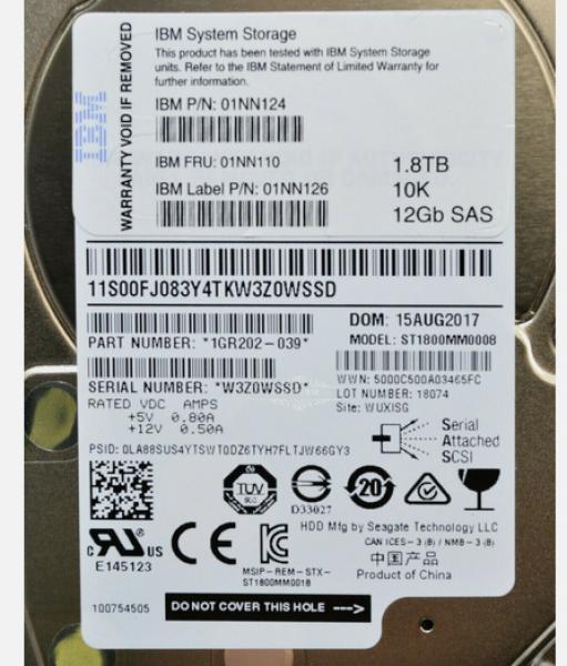 IBM Harddisk 1.8TB 2.5 SAS 3 10000rpm