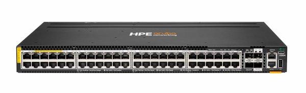 HPE Aruba 6300M - Kytkin - L3 - Hallinnoitu - 48 x 100/1000/2.5G/5G (PoE++) + 2 x 1 Gigabit / 10 Gigabit / 25 Gigabit SFP + 2 x 10 Gbn / 25 Gbn / 50 Gbn SFP ( maasatelliittiyhteys / pinoaminen) - edestä ja sivulta taakse - telineeseen asennettava
